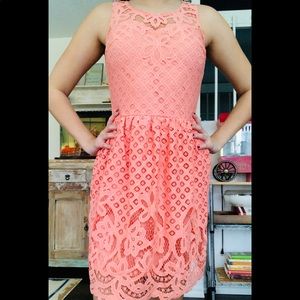 Pink/peachy/coral colored short dress
